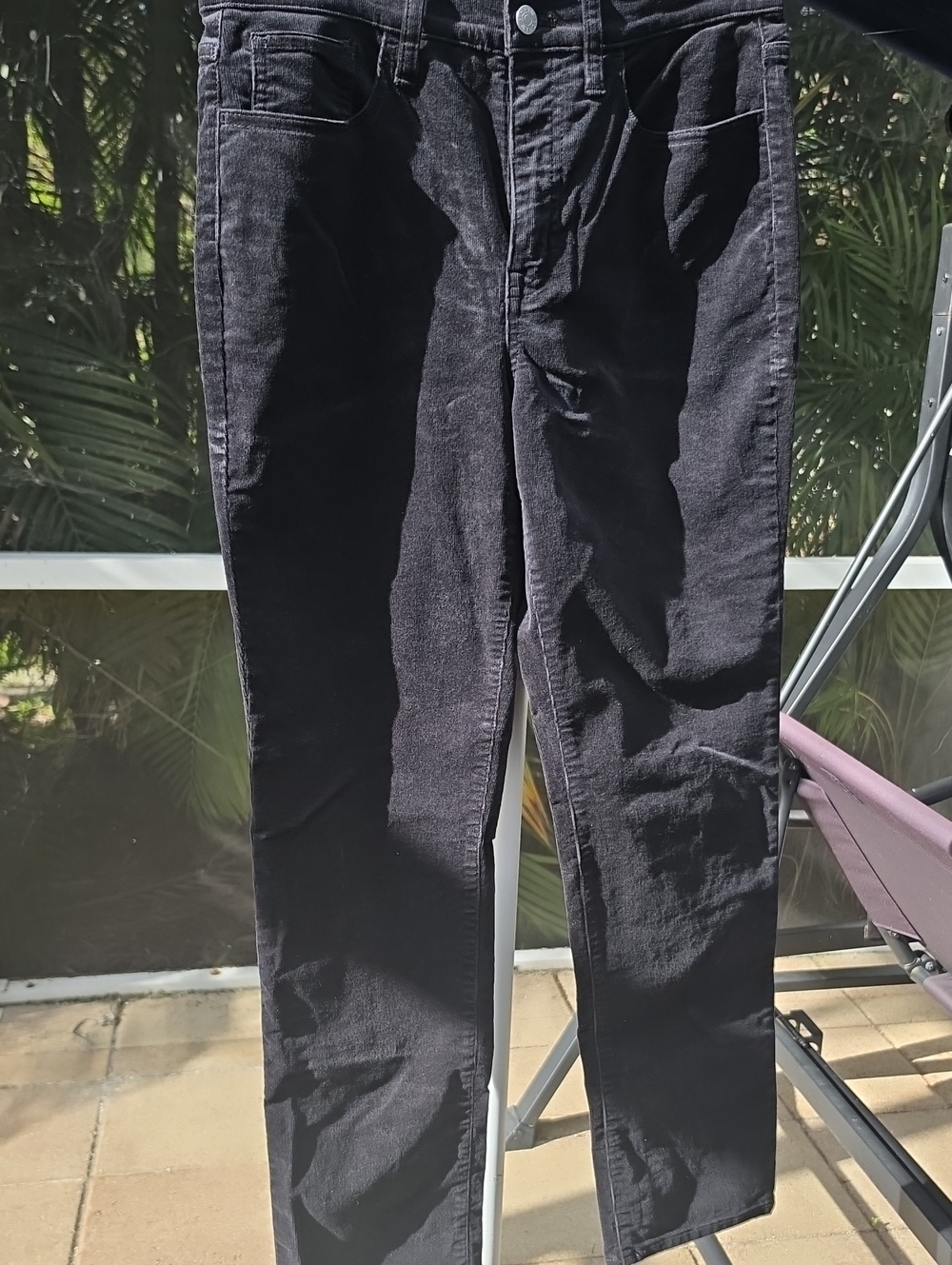 J. CREW Women's Black Corduroy Straight Leg Pants